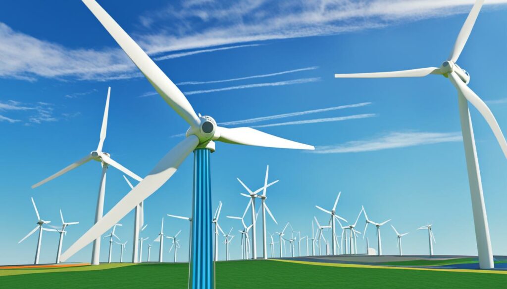 Aufbau Windkraftanlage