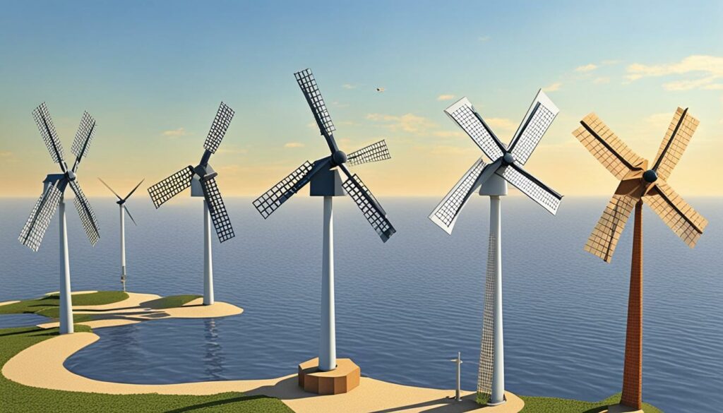 Evolution der Windmühlen