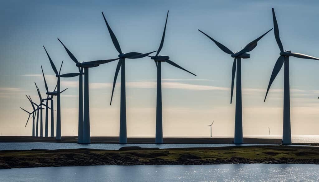 Offshore-Windenergieanlagen bei Bornholm